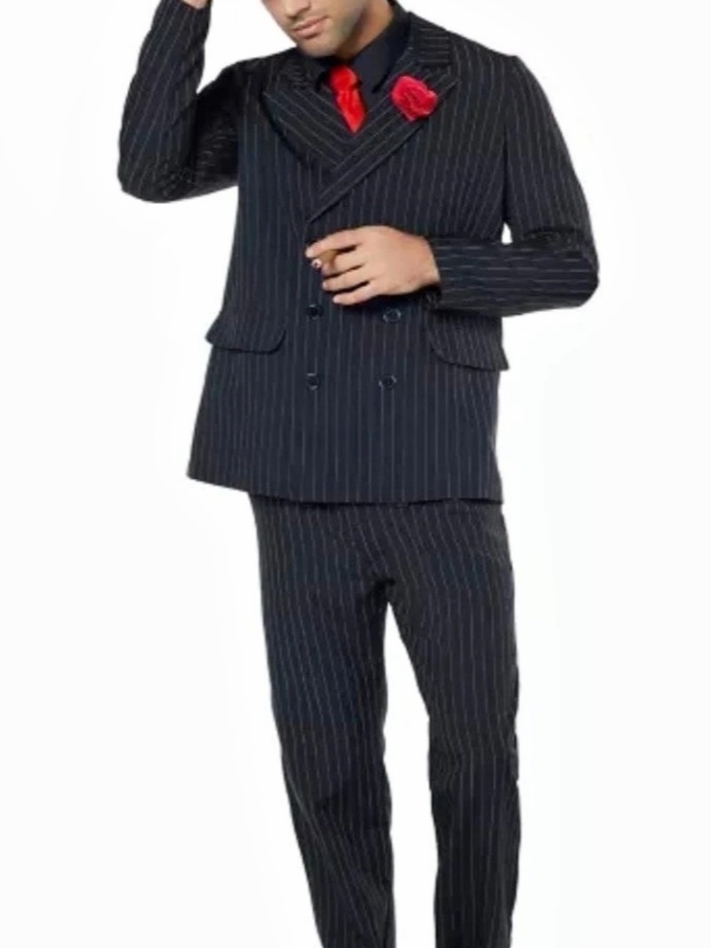 Spirit 20’s Gangster Suit Costume Men’s Large Pinstripe 1920s Mobster